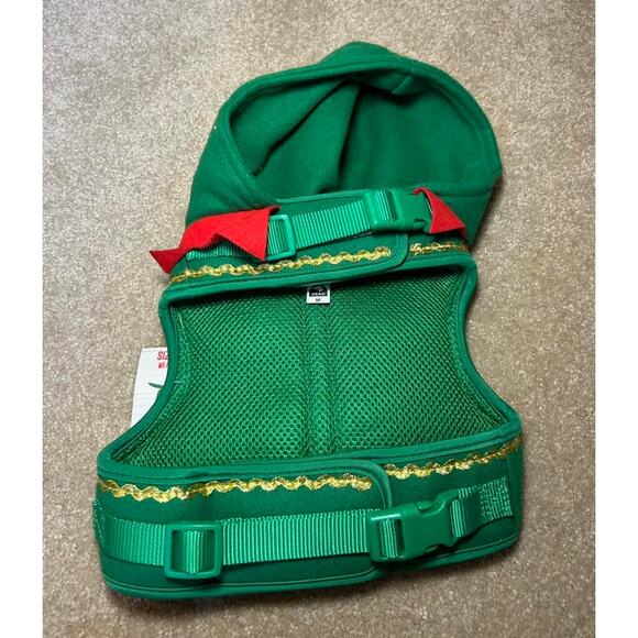Merry & Bright Dog Comfort Vest Harness Christmas Elf Medium - Picture 4 of 6